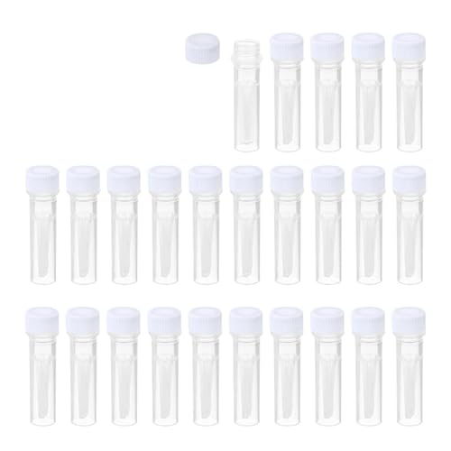 MENGKE 0.5Ml Plastic Cryogenic, 25Pcs Self Standing Cryogenic Vial Screw Top Freeze Test Tube For Lab Laboratory Science von MENGXIU