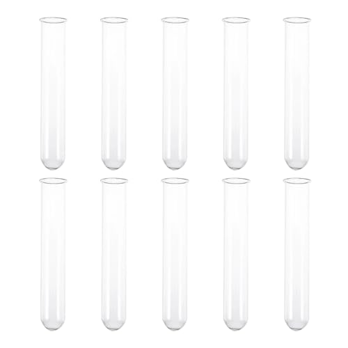 MENGKE 10 Stück Vase Rolled Edge Glas Reagenzglas Tubes Flaschen Experimente Transparent Container MENGKE 10 Stück Vase Rolled Edge Glas Reagenzglas Tubes Flaschen Experimente Transparent Container von MENGXIU