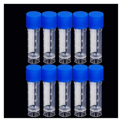 MENGKE 10PCS Labor Chemische Kunststoff Reagenzglas Fläschchen Abdichtung Kappe Verpackung Container Büro 2ML Labor MENGKE 10PCS Labor Chemische Kunststoff Reagenzglas Fläschchen Abdichtung Kappe Verpackung Container Büro 2ML Labor von MENGXIU