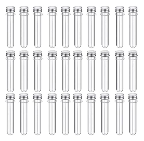 MENGKE 20Pcs Lab 30ml Plastic Clear Test Tube With Cover Multi-Purpose Storage Bottle For USB Cable Party Favors Bottling Box Organizer MENGKE 20Pcs Lab 30ml Plastic Clear Test Tube With Cover Multi-Purpose Storage Bottle For USB Cable Party Favors Bottling Box Organizer von MENGXIU