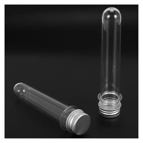 MENGKE 25 Stück 45 ml Reagenzgläser aus Kunststoff mit Metallkappe und Schraubdeckel, Behälter 45 ml Reagenzgläser aus Kunststoff, Behälter for kosmetische Reiselotion MENGKE 25 Stück 45 ml Reagenzgläser aus Kunststoff mit Metallkappe und Schraubdeckel, Behälter 45 ml Reagenzgläser aus Kunststoff, Behälter for kosmetische Reiselotion von MENGXIU