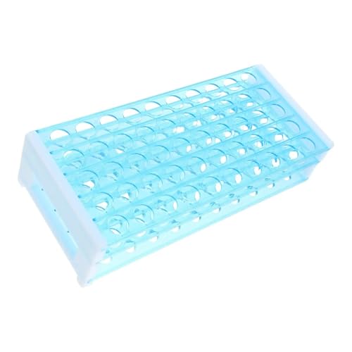 MENGKE 50 Löcher Reagenzglasgestell 15 mm Durchmesser Kunststoff Laborbedarf Schule Reagenzglasgestell Experimentierhalter St Klare Lagerung von MENGXIU