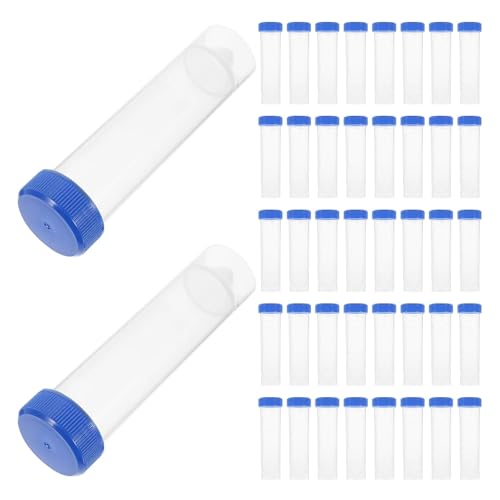 MENGKE 50 Stück 50 ml Zentrifugenröhrchen mit Schraubverschluss, for Laborexperimente, Zentrifugalfläschchen, Zubehör, Kunststoffröhrchen mit Verschluss, kleine Menge von MENGXIU