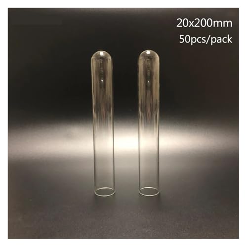 MENGKE 50 Teile/paket 20x200mm Laborglas Reagenzglas U-form Boden Laborglasrohr von MENGXIU