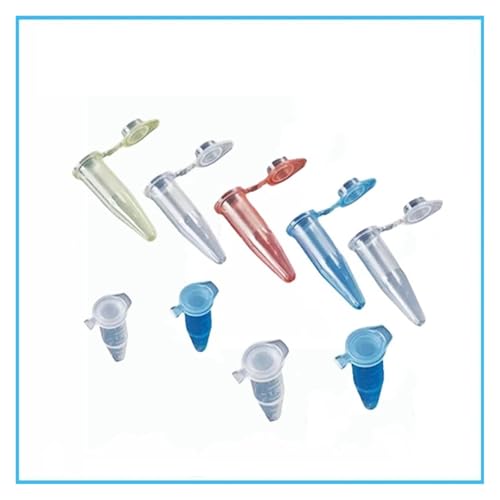 MENGKE 500PCS Pcr Micro Centrifuge Tube 0.2ml 0.5ml 1.5ml 2ml Snap Cap Plastic Test Tube Laboratory Centrifuge Tubes With Scale(1.5ml transparent) von MENGXIU