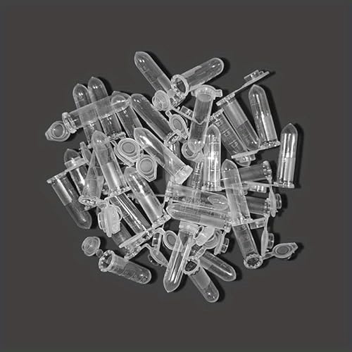 MENGKE 500Pcs 2ml Centrifuge Tube Portable Microcentrifuge Tubes Chemical Samples Container Centrifuge Test Tube von MENGXIU
