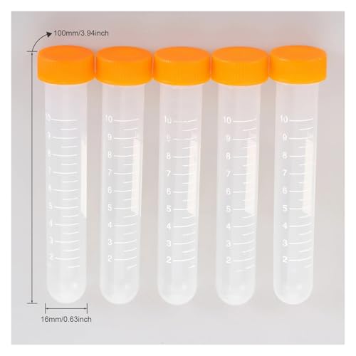 MENGKE 5pcs Sewing Needle Containers Holder Transparent Plastic Multi-purpose Embroidery Felting Needles Bottle Box Case(10ml orange) von MENGXIU