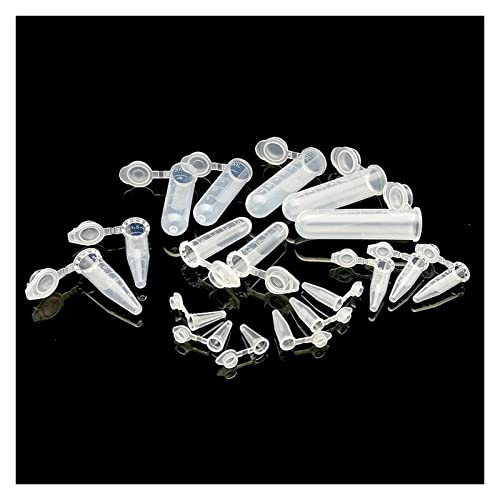 MENGKE Labor 0,1/0,2/0,5/1,5/2/5/7 ml Kunststoff-Zentrifugenröhrchen EP-Reagenzglas PCR-Röhrchen Probe Umpacken kleine Flasche(0.5ml 1000pcs) von MENGXIU