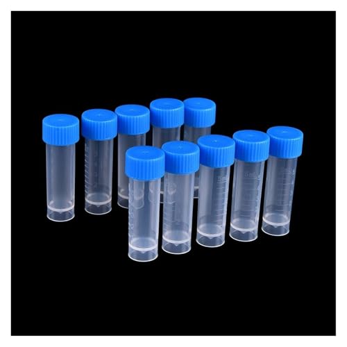 MENGKE Neu Labor Chemie Kunststoff Reagenzgläser Fläschchen Dichtung Kappen Pack Container for Büro Schule Chemie Liefert 10 Pcs * 5ml Labor MENGKE Neu Labor Chemie Kunststoff Reagenzgläser Fläschchen Dichtung Kappen Pack Container for Büro Schule Chemie Liefert 10 Pcs * 5ml Labor von MENGXIU