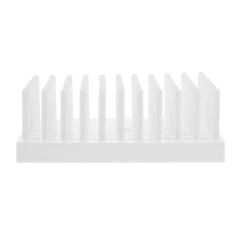 MENGKE White Plastic Test Tube Rack Stand Peg Shelf Holder Laboratory Tool Glassware Storage SolutionTube Drying Rack von MENGXIU