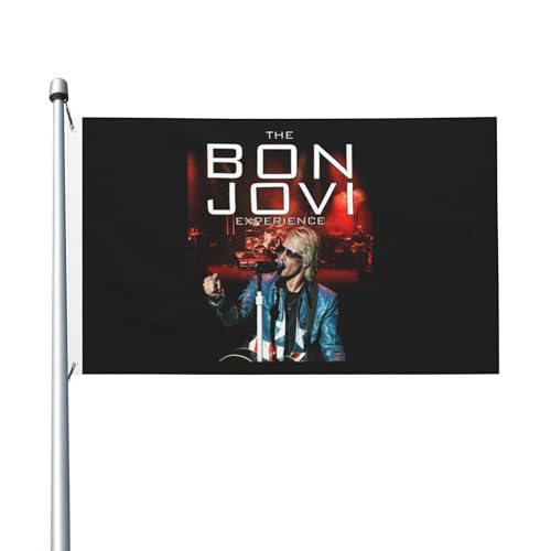 Frühling Sommer Bon Rock Band Jovi Vertikale Hausfahne, doppelseitig, 3x6 Fuß, leichtes Gewebe mit Schnelltrocknungsfunktion, Außen-Dekoration Frühling Sommer Bon Rock Band Jovi Vertikale Hausfahne, doppelseitig, 3x6 Fuß, leichtes Gewebe mit Schnelltrocknungsfunktion, Außen-Dekoration von MENOPKA