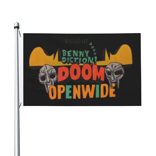 Frühling Sommer Rapper Doom Vertikale Hausfahne, doppelseitig, 3x43 Fuß, leichtes Gewebe mit Schnelltrocknungsfunktion, Außen-Dekoration Frühling Sommer Rapper Doom Vertikale Hausfahne, doppelseitig, 3x43 Fuß, leichtes Gewebe mit Schnelltrocknungsfunktion, Außen-Dekoration von MENOPKA