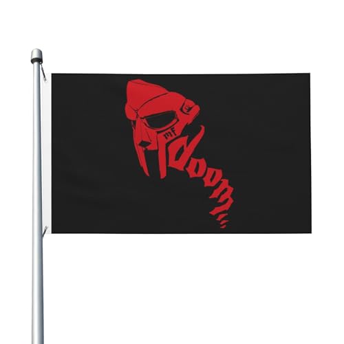 Frühling Sommer Rapper Doom Vertikale Hausfahne, doppelseitig, 3x49 Fuß, leichtes Gewebe mit Schnelltrocknungsfunktion, Außen-Dekoration von MENOPKA
