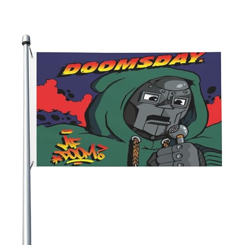 Frühling Sommer Rapper Doom Vertikale Hausfahne, doppelseitig, 3x54 Fuß, leichtes Gewebe mit Schnelltrocknungsfunktion, Außen-Dekoration Frühling Sommer Rapper Doom Vertikale Hausfahne, doppelseitig, 3x54 Fuß, leichtes Gewebe mit Schnelltrocknungsfunktion, Außen-Dekoration von MENOPKA