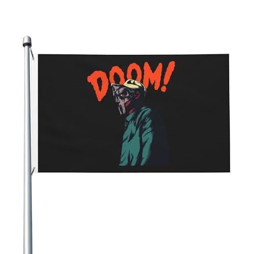 Frühling Sommer Rapper Doom Vertikale Hausfahne, doppelseitig, 3x61 Fuß, leichtes Gewebe mit Schnelltrocknungsfunktion, Außen-Dekoration Frühling Sommer Rapper Doom Vertikale Hausfahne, doppelseitig, 3x61 Fuß, leichtes Gewebe mit Schnelltrocknungsfunktion, Außen-Dekoration von MENOPKA