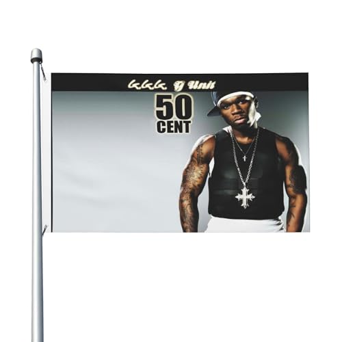 Frühling Sommer Rapper Singer Cent Vertikale Hausfahne, doppelseitig, 3x5 Fuß, leichtes Gewebe mit Schnelltrocknungsfunktion, Außen-Dekoration Frühling Sommer Rapper Singer Cent Vertikale Hausfahne, doppelseitig, 3x5 Fuß, leichtes Gewebe mit Schnelltrocknungsfunktion, Außen-Dekoration von MENOPKA
