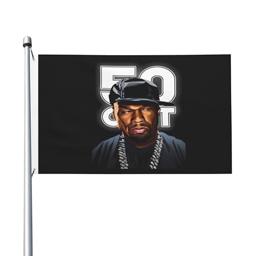 Frühling Sommer Rapper Singer Cent Vertikale Hausfahne, doppelseitig, 3x5 Fuß, leichtes Gewebe mit Schnelltrocknungsfunktion, Außen-Dekoration Frühling Sommer Rapper Singer Cent Vertikale Hausfahne, doppelseitig, 3x5 Fuß, leichtes Gewebe mit Schnelltrocknungsfunktion, Außen-Dekoration von MENOPKA