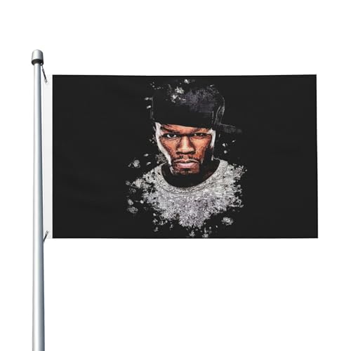 Frühling Sommer Rapper Singer Cent Vertikale Hausfahne, doppelseitig, 3x5 Fuß, leichtes Gewebe mit Schnelltrocknungsfunktion, Außen-Dekoration Frühling Sommer Rapper Singer Cent Vertikale Hausfahne, doppelseitig, 3x5 Fuß, leichtes Gewebe mit Schnelltrocknungsfunktion, Außen-Dekoration von MENOPKA