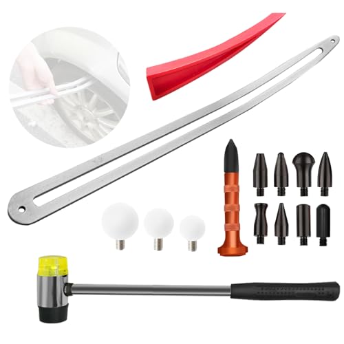 MENQANG Dent Removal Tool Set, Damage Repair Puller or Crowbar Tool for Vehicle Dents Removal With 3 Round Balls and Dent Repair Hammer MENQANG Dent Removal Tool Set, Damage Repair Puller or Crowbar Tool for Vehicle Dents Removal With 3 Round Balls and Dent Repair Hammer von MENQANG