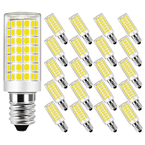 MENTA E14 LED 9W Kaltesweiss 6000K ersetzt 75W Halogenlampen 76 x SMD 2835 LED E14 LED Leuchtmittel Birne AC 220-240V Nicht Dimmbar 2 Jahre Garantie 20er-Pack von MENTA