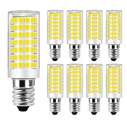 MENTA E14 LED 9W Kaltesweiss 6000K Ersetzt 75W Halogenlampen - 76 x SMD 2835 Leuchtmittel Birne AC 220-240V Nicht Dimmbar - 2 Jahre Garantie - 8er-Pack von MENTA