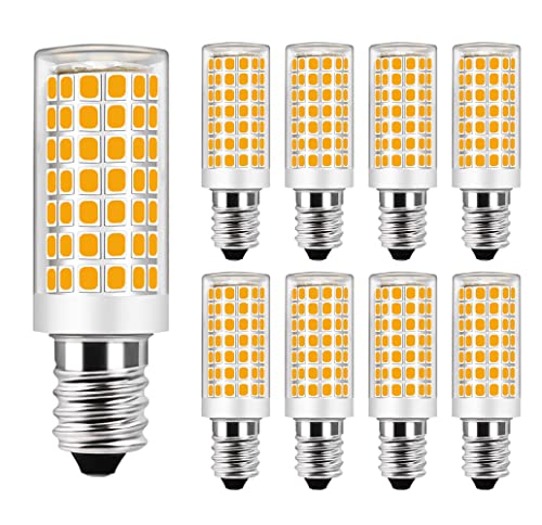 MENTA E14 LED 9W Warmweiss 3000K ersetzt 75W Halogenlampen 76 x SMD 2835 LED E14 LED Leuchtmittel Birne AC 220-240V Nicht Dimmbar 2 Jahre Garantie 8er-Pack von MENTA