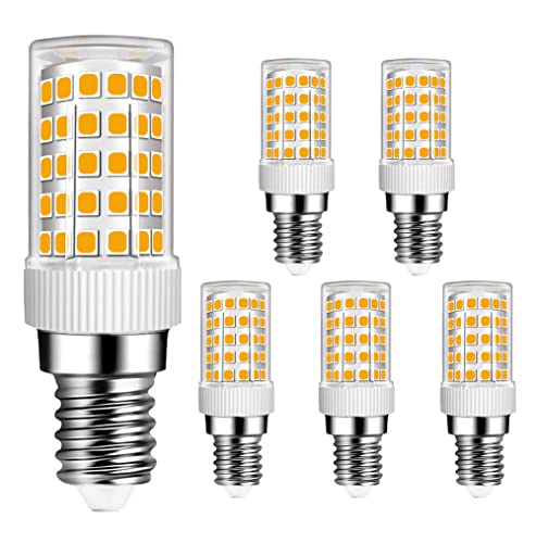 MENTA E14 LED Lampe 10W, Warmweiß 3000K, Kein Flimmern, 800lm Ersatz 80W E14 Halogen Leuchtmittel, Keramiksockel, E14 Mini Glühbirne mit 86-LED SMD2835, AC220-240V, Nicht Dimmbar, Φ22*68mm, 5er-Pack von MENTA