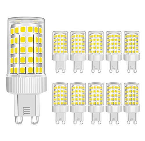 MENTA G9 LED 10W ersetzt 80W Halogenlampen Kaltesweiß 6000K 86 x SMD 2835 LED G9 LED Leuchtmittel Birne AC 220-240V Nicht Dimmbar Φ22*58mm 10er-Pack von MENTA