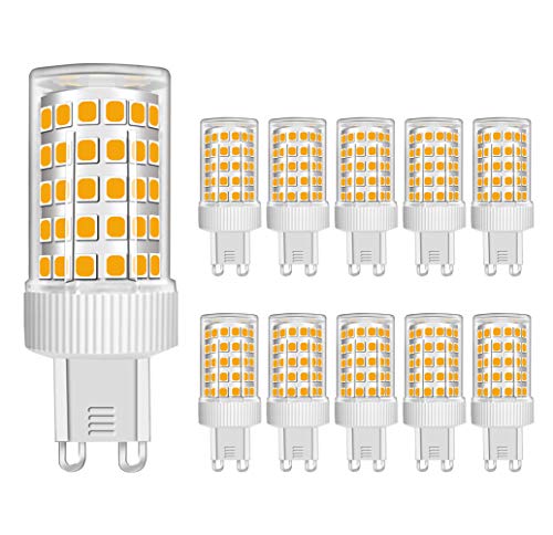 MENTA G9 LED 10W ersetzt 80W Halogenlampen Warmweiß 3000K 86 x SMD 2835 LED G9 LED Leuchtmittel Birne AC 220-240V Nicht Dimmbar Φ22*58mm 10er-Pack von MENTA