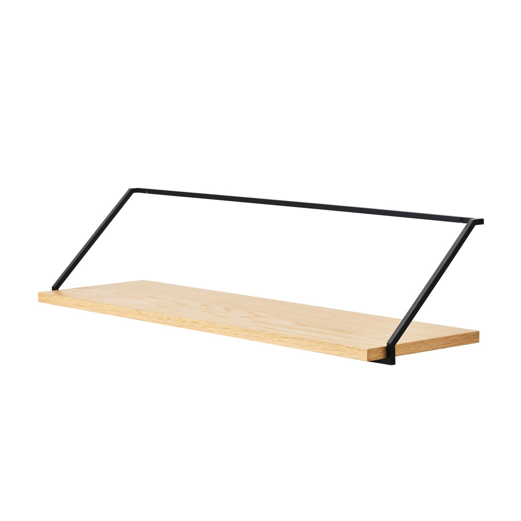 Audo Copenhagen - Rail Shelf - schlankes Wandregal aus Holz und Metall Audo Copenhagen - Rail Shelf - schlankes Wandregal aus Holz und Metall von Audo Copenhagen