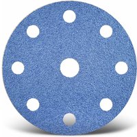 MENZER Blue Klett-Schleifscheiben, 150 mm, 9-Loch, f. Exzenterschleifer, Zirkonkorund (25 Stk.) K40 von MENZER