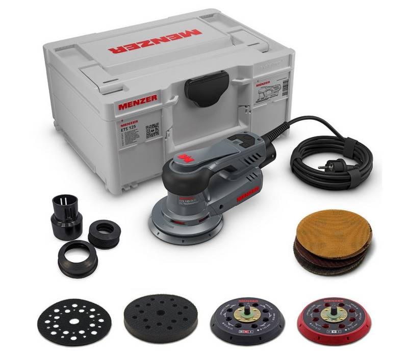 MENZER Exzenterschleifer ETS 125 5.0 inkl. systainer³, max. 10000 U/min, 5,0 mm Hub, für Grob- und Zwischenschliff, mit Transportkoffer MENZER Exzenterschleifer ETS 125 5.0 inkl. systainer³, max. 10000 U/min, 5,0 mm Hub, für Grob- und Zwischenschliff, mit Transportkoffer von MENZER