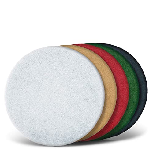 MENZER Pads Superpads, 330 mm, f. Einscheibenmaschinen, Polyester (5 Stk.) schwarz von MENZER