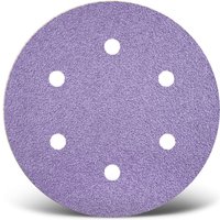 Purple hd Klett-Schleifscheiben, 225 mm, 6-Loch, f. Trockenbauschleifer, Keramik-Mix (5 Stk.) K40 - Menzer von MENZER