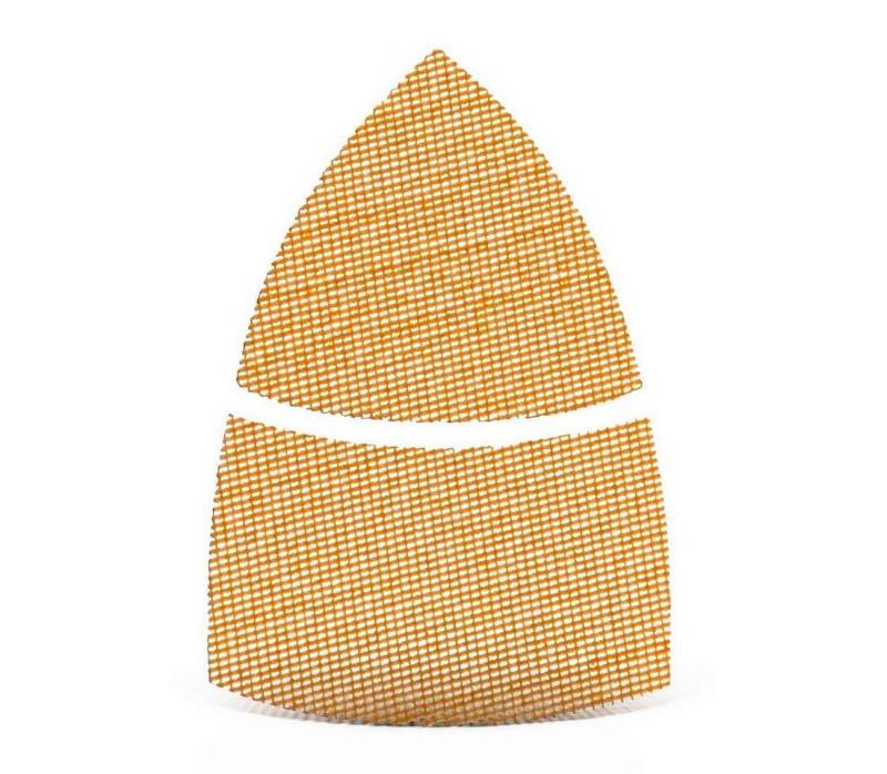 MENZER Schleifdreieck 93 mm / 62 x 102 mm Klett-Schleifgitter für Deltaschleifer, Weißes Edelkorund, 25 Stk., K120 MENZER Schleifdreieck 93 mm / 62 x 102 mm Klett-Schleifgitter für Deltaschleifer, Weißes Edelkorund, 25 Stk., K120 von MENZER