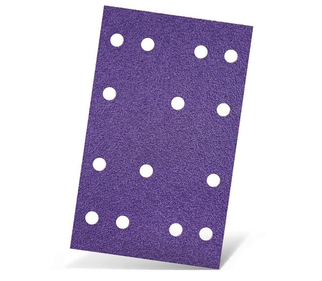 MENZER Schleifpapier 133 x 80 mm 14-Loch Klett-Schleifblätter für Schwingschleifer, Keramik-Mix, 50 Stk., K120 MENZER Schleifpapier 133 x 80 mm 14-Loch Klett-Schleifblätter für Schwingschleifer, Keramik-Mix, 50 Stk., K120 von MENZER