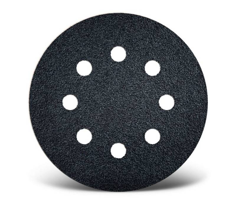 MENZER Schleifscheibe Ø 125 mm 8-Loch Klett-Schleifscheiben für Exzenterschleifer, Siliciumcarbid, 50 Stk., K120 von MENZER