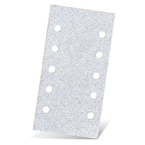 MENZER White Klett-Schleifblätter, 230 x 115 mm, 10-Loch, f. Schwingschleifer, Normalkorund (50 Stk.) K60 von MENZER