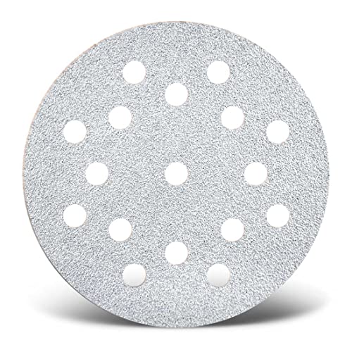 MENZER White Klett-Schleifscheiben, 125 mm, 17-Loch, f. Exzenterschleifer, Normalkorund (50 Stk.) K150 von MENZER