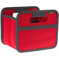 Aufbewahrungsbox Klappbox Ordnungssystem Faltbox Mini 1,8 l Hibiskus rot Uni - Meori von MEORI