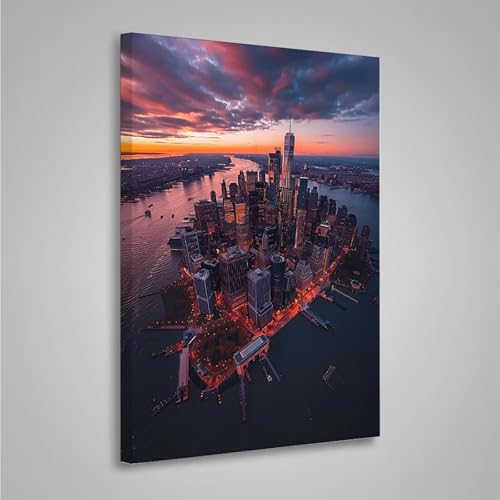 5D Diamant Painting Bilder Architektur Diamond Painting Erwachsene Stadt DIY Runden Mosaikherstellung Basteln Erwachsene Anfänger Set für Heim Schlafzimmer Wand Deko, Geschenke 50x70cm PjY5164 C-9 von MEOSUEWI