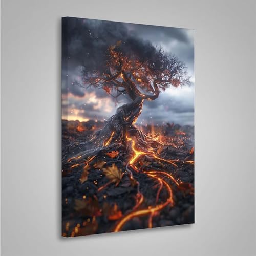 5D Diamant Painting Bilder Baum Diamond Painting Erwachsene Wald DIY Runden Mosaikherstellung Basteln Erwachsene Anfänger Set für Heim Schlafzimmer Wand Deko Wohnzimmer, Geschenke 80x110cm PjY3276 4-4 von MEOSUEWI