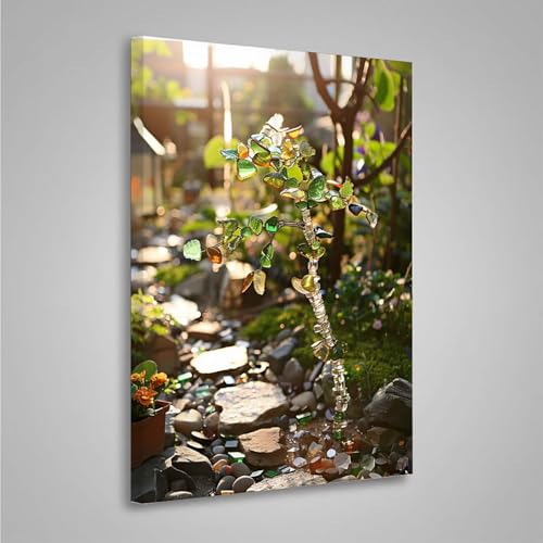 5D Diamant Painting Bilder Blätter Diamond Painting Erwachsene Baum DIY Runden Mosaikherstellung Basteln Erwachsene Anfänger Set für Heim Schlafzimmer Wand Deko, Geschenke (30x40cm) PjY8244 U-E von MEOSUEWI