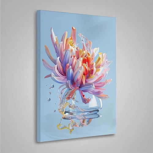 5D Diamant Painting Bilder Blumen Diamond Painting Erwachsene Blume DIY Runden Mosaikherstellung Basteln Erwachsene Anfänger Set für Heim Schlafzimmer Wand Deko, Geschenke (20x30cm) PjY3302 Q-U von MEOSUEWI