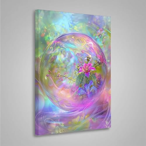 5D Diamant Painting Bilder Blumen Diamond Painting Erwachsene Blume DIY Runden Mosaikherstellung Basteln Erwachsene Anfänger Set für Heim Schlafzimmer Wand Deko, Geschenke (60x80cm) PjY3292 P-E von MEOSUEWI