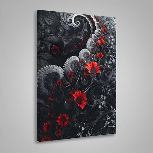 5D Diamant Painting Bilder Blumen Diamond Painting Erwachsene Blume DIY Runden Mosaikherstellung Basteln Erwachsene Anfänger Set für Heim Schlafzimmer Wand Deko, Geschenke 60x80cm PjY5836 R-W von MEOSUEWI
