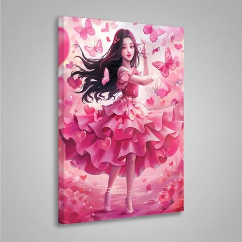 5D Diamant Painting Bilder Frau Diamond Painting Erwachsene Blume DIY Runden Mosaikherstellung Basteln Erwachsene Anfänger Set für Heim Schlafzimmer Wand Deko, Geschenke (30x40cm) PjY7182 7-3 von MEOSUEWI