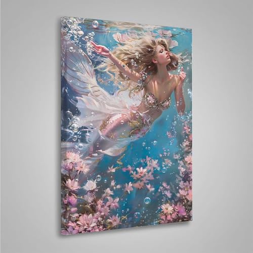 5D Diamant Painting Bilder Frau Diamond Painting Erwachsene Blume DIY Runden Mosaikherstellung Basteln Erwachsene Anfänger Set für Heim Schlafzimmer Wand Deko, Geschenke (70x95cm) PjY3672 R-A von MEOSUEWI