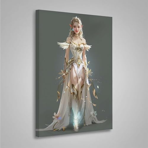 5D Diamant Painting Bilder Frau Diamond Painting Erwachsene Feder DIY Runden Mosaikherstellung Basteln Erwachsene Anfänger Set für Heim Schlafzimmer Wand Deko Wohnzimmer, Geschenke 50x70cm PjY3322 5-B von MEOSUEWI