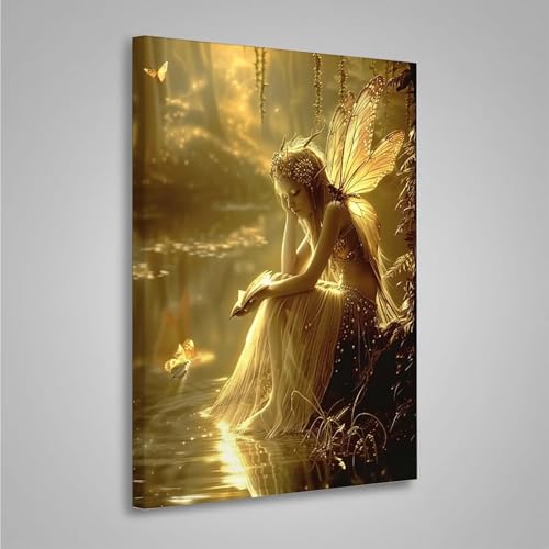 5D Diamant Painting Bilder Frau Diamond Painting Erwachsene Flügel DIY Runden Mosaikherstellung Basteln Erwachsene Anfänger Set für Heim Schlafzimmer Wand Deko, Geschenke 80x110cm PjY4252 8-I von MEOSUEWI